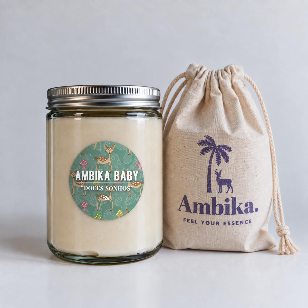 Manteca corporal "Baby Ambika, dulces sueños" Manzanilla & Almendras