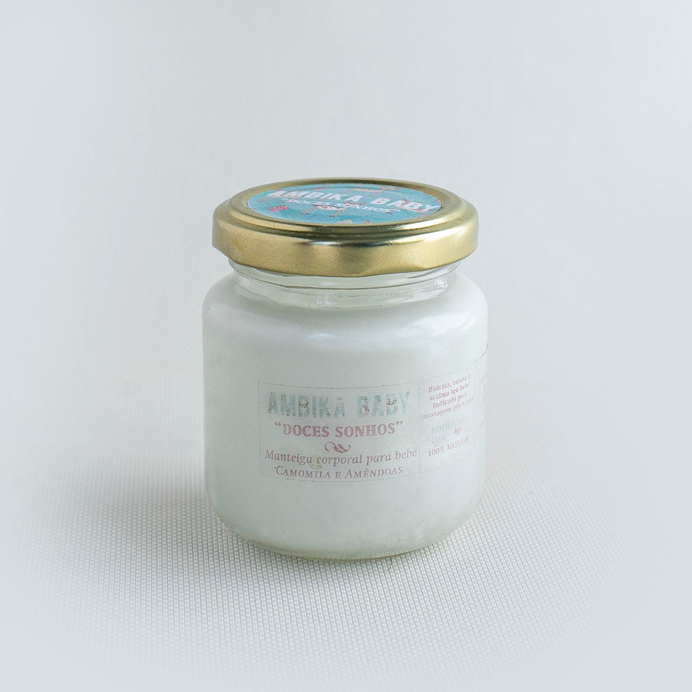 Manteca corporal "Baby Ambika, dulces sueños" Manzanilla & Almendras